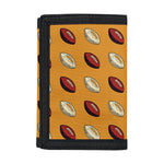 Retro American Football Ball Print Trifold Wallet