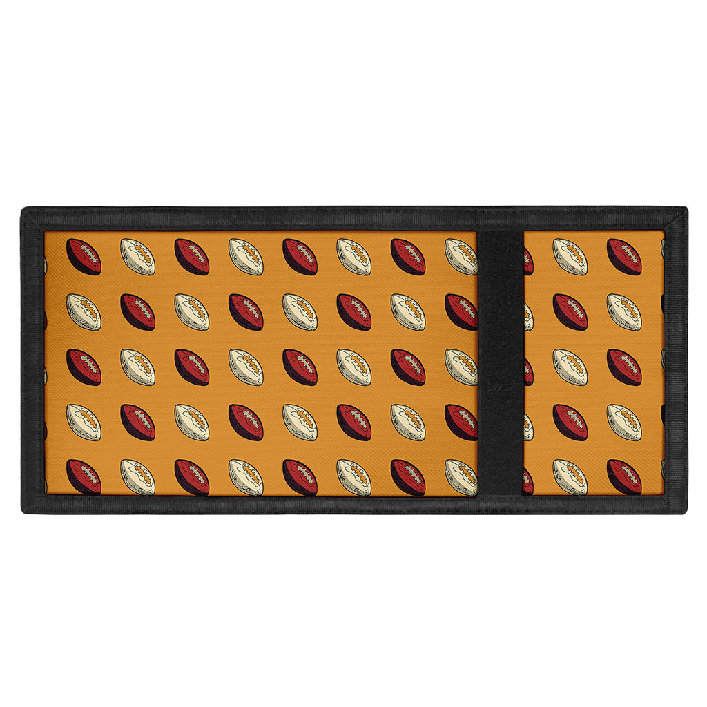 Retro American Football Ball Print Trifold Wallet