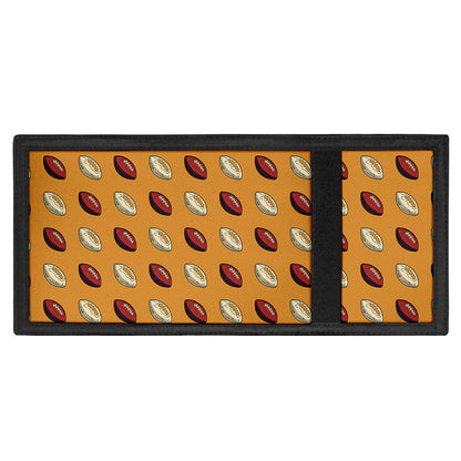 Retro American Football Ball Print Trifold Wallet