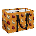 Retro American Football Ball Print Utility Tote Bag