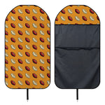 Retro American Football Ball Print Waterproof Car Seat Cover