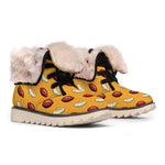 Retro American Football Ball Print Winter Boots