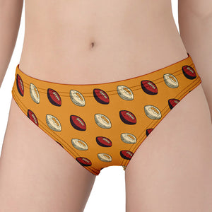 Retro American Football Ball Print Women's Panties