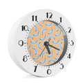 Retro Blue Banana Pattern Print Alarm Clock