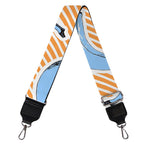 Retro Blue Banana Pattern Print Bag Strap
