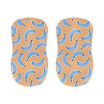 Retro Blue Banana Pattern Print Bar Stool Covers