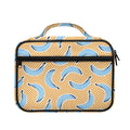 Retro Blue Banana Pattern Print Briefcase Bible Bag