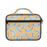 Retro Blue Banana Pattern Print Briefcase Bible Bag