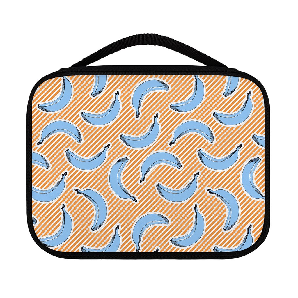Retro Blue Banana Pattern Print Classic Bible Case