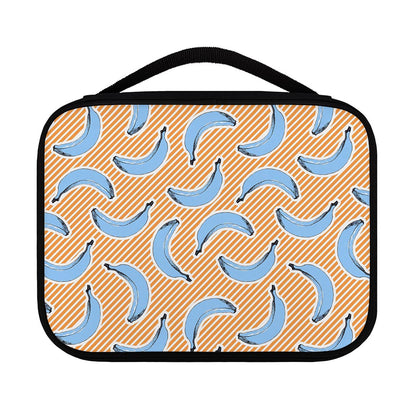 Retro Blue Banana Pattern Print Classic Bible Case