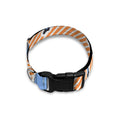 Retro Blue Banana Pattern Print Dog Collar