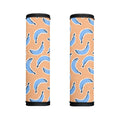 Retro Blue Banana Pattern Print Handle Covers
