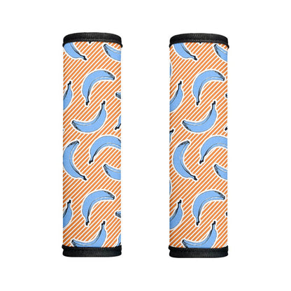 Retro Blue Banana Pattern Print Handle Covers