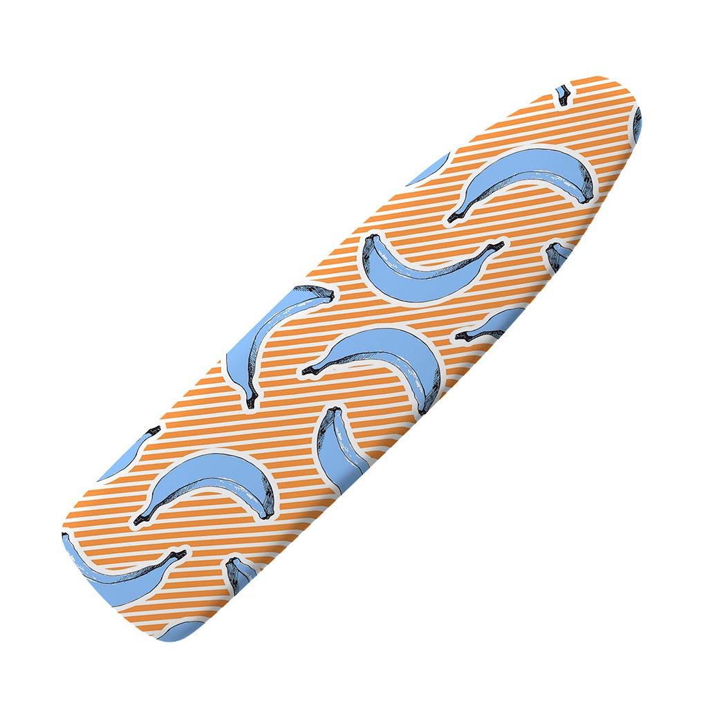 Retro Blue Banana Pattern Print Ironing Board Cover