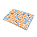 Retro Blue Banana Pattern Print Pet Cooling Mat Cover