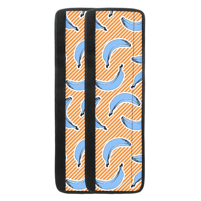 Retro Blue Banana Pattern Print Refrigerator Handle Covers