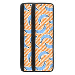 Retro Blue Banana Pattern Print Refrigerator Handle Covers