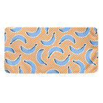 Retro Blue Banana Pattern Print Towel