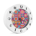 Retro Bohemian Mandala Pattern Print Alarm Clock