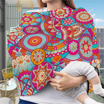 Retro Bohemian Mandala Pattern Print Baby Seat Cover