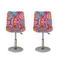 Retro Bohemian Mandala Pattern Print Bar Stool Covers