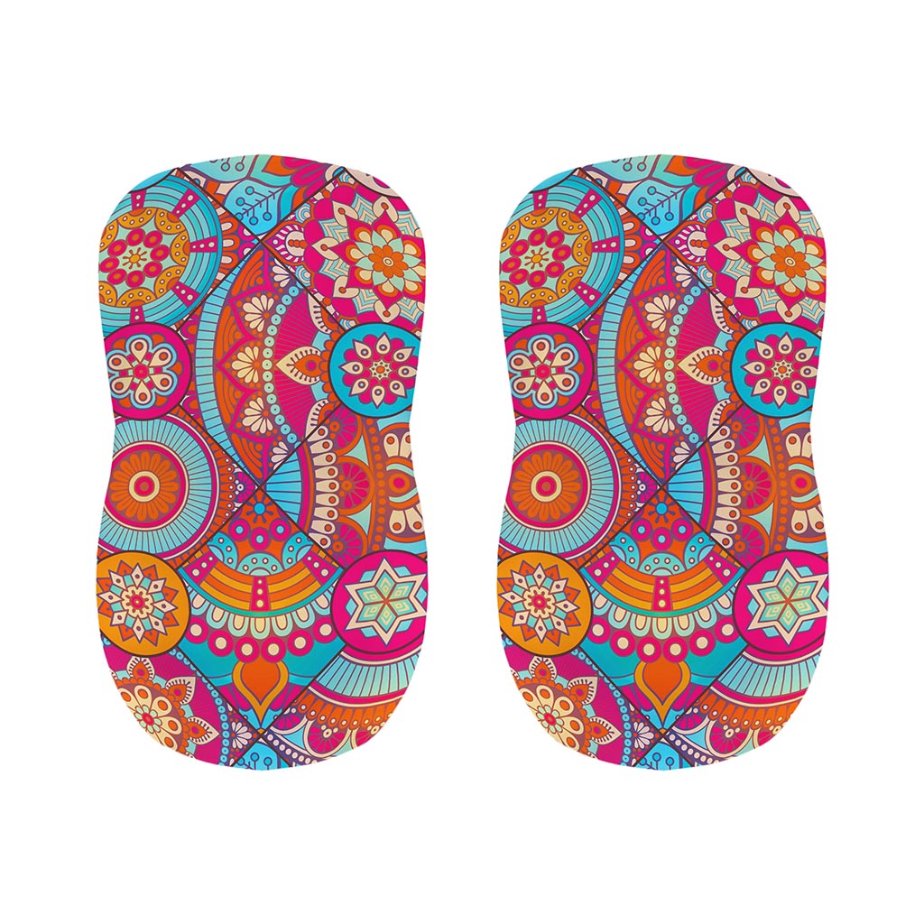 Retro Bohemian Mandala Pattern Print Bar Stool Covers