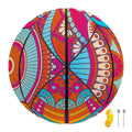 Retro Bohemian Mandala Pattern Print Basketball