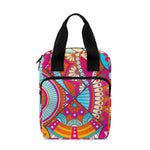Retro Bohemian Mandala Pattern Print Bible Tote Bag