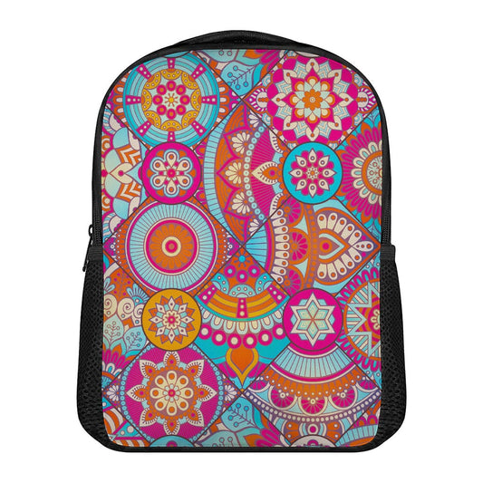 Retro Bohemian Mandala Pattern Print Casual Backpack
