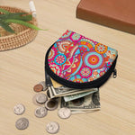 Retro Bohemian Mandala Pattern Print Coin Purse