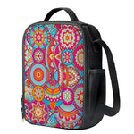 Retro Bohemian Mandala Pattern Print Crossbody Lunch Bag
