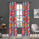 Retro Bohemian Mandala Pattern Print Curtain