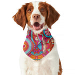 Retro Bohemian Mandala Pattern Print Dog Bandana