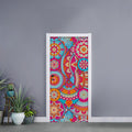 Retro Bohemian Mandala Pattern Print Door Sticker
