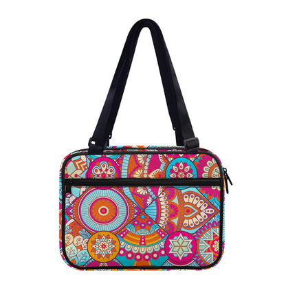 Retro Bohemian Mandala Pattern Print Double Strap Bible Bag