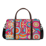 Retro Bohemian Mandala Pattern Print Duffle Bag