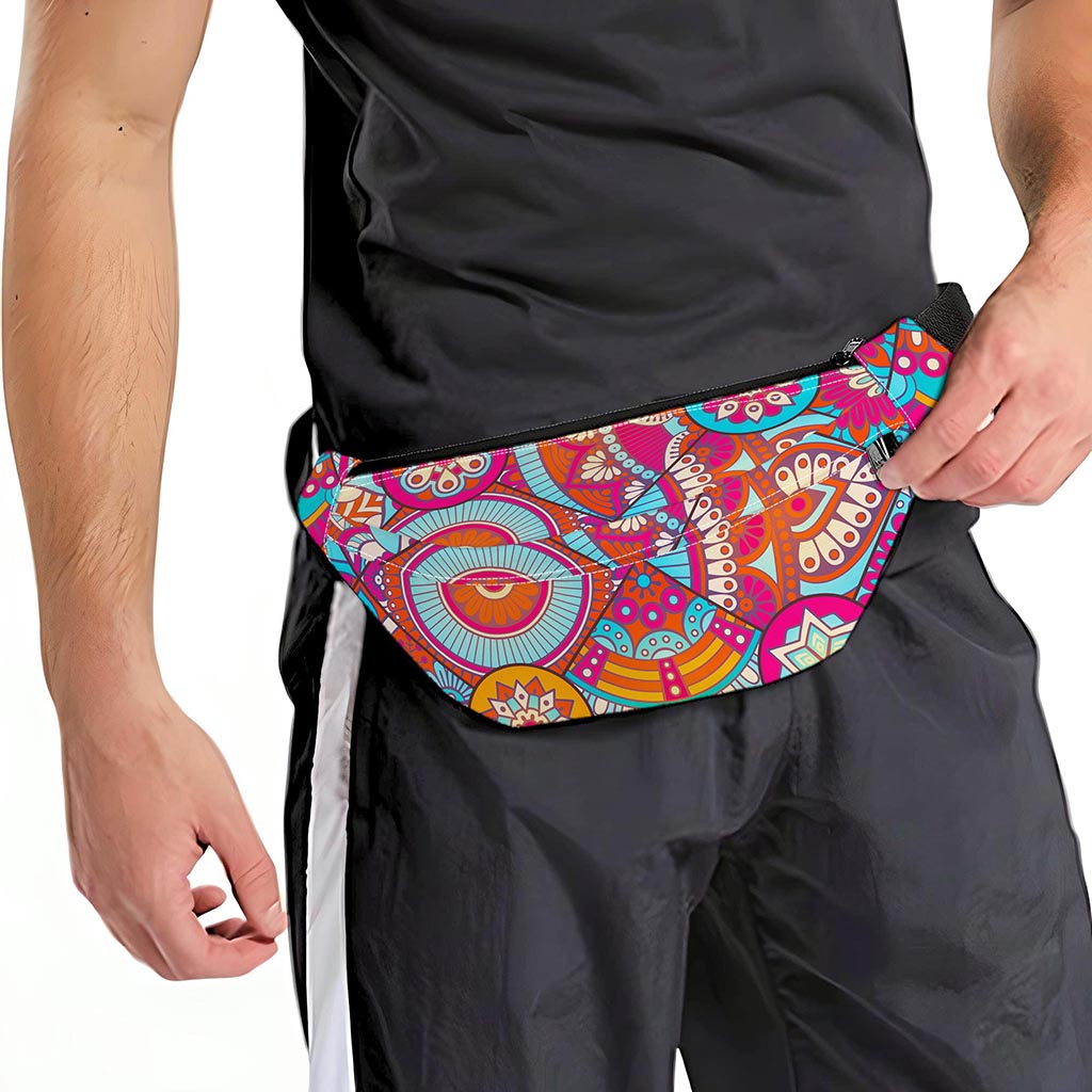 Retro Bohemian Mandala Pattern Print Fanny Pack