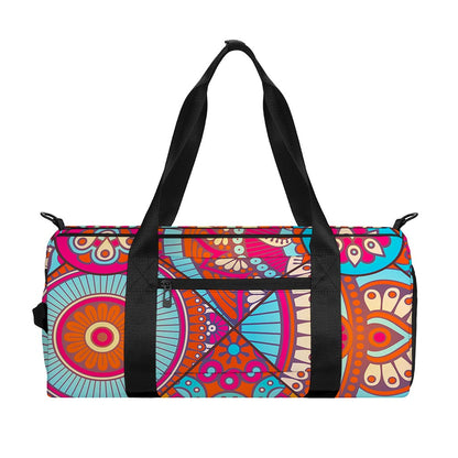 Retro Bohemian Mandala Pattern Print Gym Bag