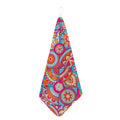 Retro Bohemian Mandala Pattern Print Hand Towel