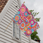 Retro Bohemian Mandala Pattern Print House Flag