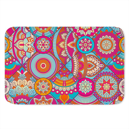 Retro Bohemian Mandala Pattern Print Indoor Door Mat