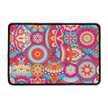 Retro Bohemian Mandala Pattern Print Kitchen Mat