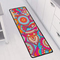 Retro Bohemian Mandala Pattern Print Long Kitchen Mat