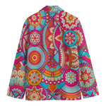 Retro Bohemian Mandala Pattern Print Men's Blazer