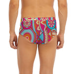 Retro Bohemian Mandala Pattern Print Men's Briefs