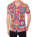 Retro Bohemian Mandala Pattern Print Men's Shirt