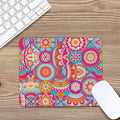 Retro Bohemian Mandala Pattern Print Mouse Pad