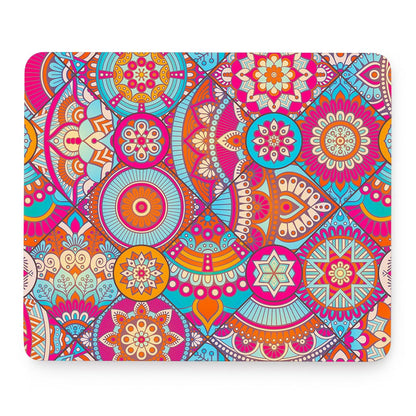 Retro Bohemian Mandala Pattern Print Mouse Pad