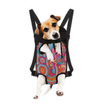 Retro Bohemian Mandala Pattern Print Pet Carrier Backpack