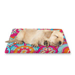 Retro Bohemian Mandala Pattern Print Pet Cooling Mat Cover